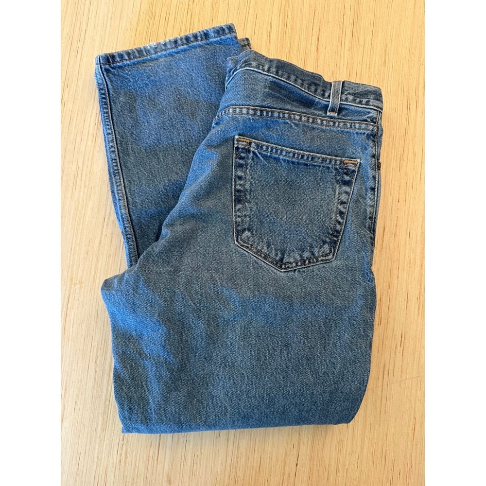 Levi Strauss Signature Mens Relaxed Fit Jeans Blue Medium Wash 36x30 Denim 25